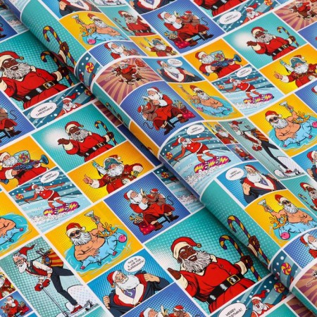 Glossy packaging "Pop-Art New Year", bilateral, 70 x 100 cm-1