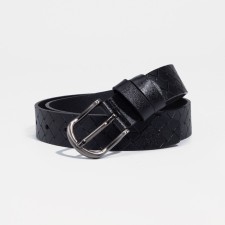 Building belt, width 3 cm, screw, metal buckle, black color