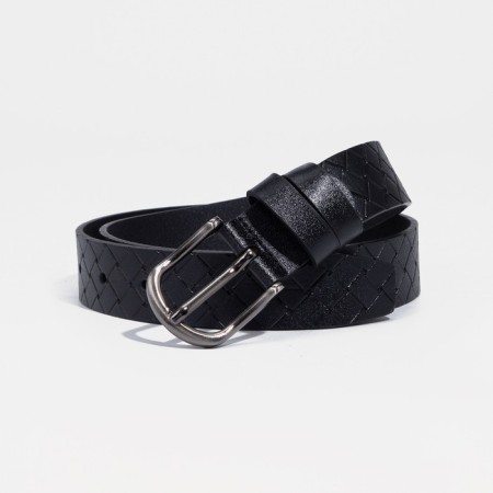 Building belt, width 3 cm, screw, metal buckle, black color