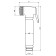 Hygienic watering can Savol SK-PQT05, holder, shower hose 120 cm, chrome