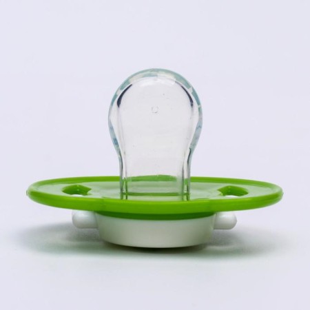 Nipple - orthodontic dummy, silicone, +6 months, with a cap “Frog”, green color-7
