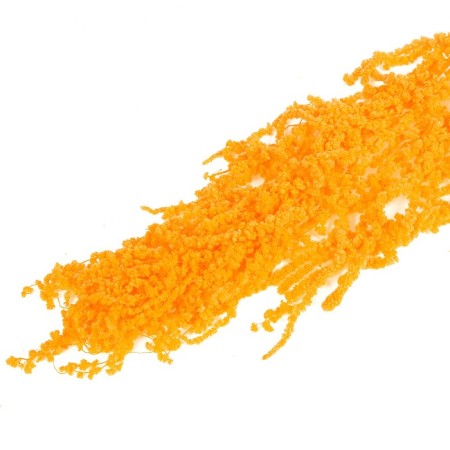 Dry amaranth flowers, 100 g, sheet size: from 50 to 60 cm, orange color-4