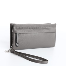 Women's wallet with lightning, gray color