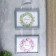 Double photo frame on braid L-3 15x21 cm, silver (plastic screen)