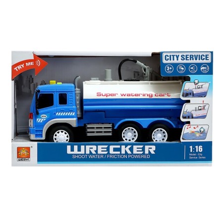 Inertial truck "City Services", 1:16, splashes water, light, sound-9