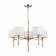 Suspended EVOLUCE lamp. Sle105713-05. Ramer. 5x40 watts, E14, 65x65x45 cm, brass color, transparent