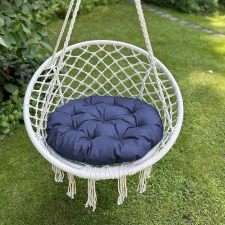 Villy swing pillow, diameter 60 cm, blue color