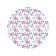 Pareo and beach rug "Lightness of flight", d = 150 cm