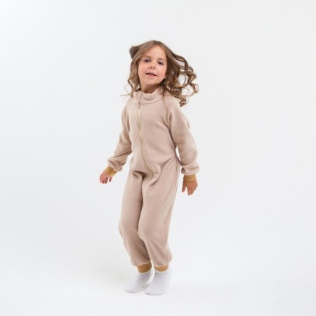 The overalls collar-hard-old is children, beige color (Beige), height 104-110 cm-1