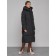 Coat insulated winter female, size 42, black color