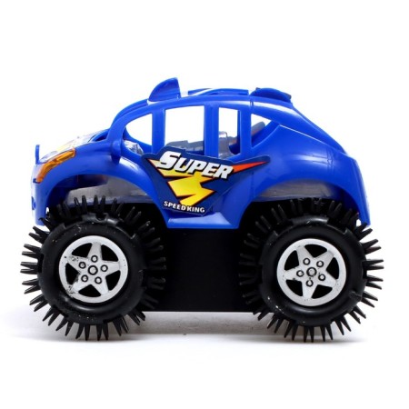 Drive jeep "Tricky", works on batteries, blue color-1