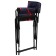 Folding chair KS3/KC, 50 x 56 x 86 cm, red collage