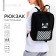 Backpack school textile Anime Girl, 38x27x13 cm, black color