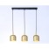 Suspended Ambrella Light, Traditional, TR97118, 3HE27, Color Gold, Black
