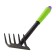 A set of garden tools, 7 items: 2 rakes, looser, a moth, a spatula, 2 lengthening rods, length 40 cm