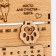Eternal calendar "Sweet Home" wooden, 17.5 x 17 cm