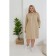 Female dress, size 64, beige color