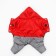 Zimovye jumpsuit for animals "duet", s (DS 20-22, Osh 26, from 30-34 cm), red-gray