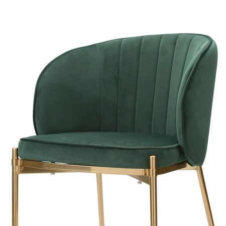 Coral chair, 560 × 500 × 850 mm, velor, green color-10