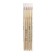 Synthetic brush, round, hard, shortened insert, rubloff series 1310 No. 4, short handle is saturated with varnish, yellow clip