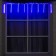 Garland "icicles" 2.5 × 0.3 m, IP65, transparent thread, 192 LED, glow blue with a drain effect, 12 V