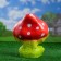 Garden figure "Frog Smile under fly agaric" 24x28cm