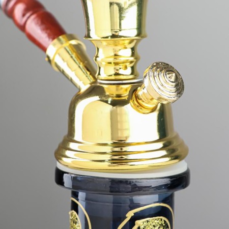 Hookan "Gohan", 52 cm, 1 pipe, golden-3