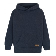 Baby sweatshirt, color blue melange, height 170 cm