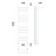 Terminus heated towel rail "Aurora" P20, 300x800 mm, lower connection, chrome