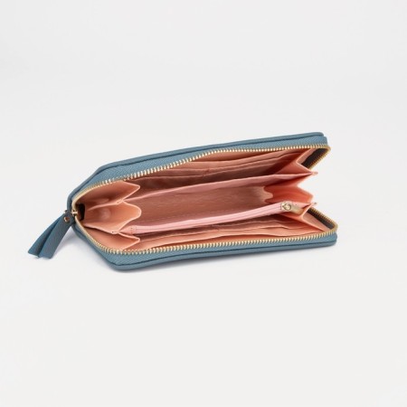 Women's wallet with lightning, blue color-2