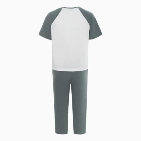 Women's set "Wake Up" (T-shirt/Bridges), the color is gray-green, size 52-9