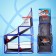 The basketball ring "King of Sports", a frame-frame, a full set, 2 goals, 142 cm