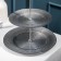 2-tier dish "Flying of the night", D = 21/28 cm, silver color
