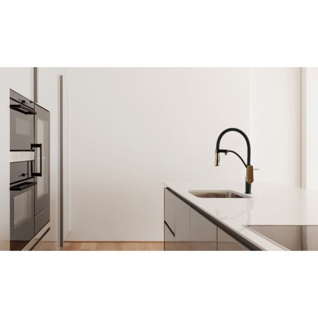 LEMARK Bronx LM3761BLR kitchen mixer, single -leaf, with output for drinking water, black 90765-4