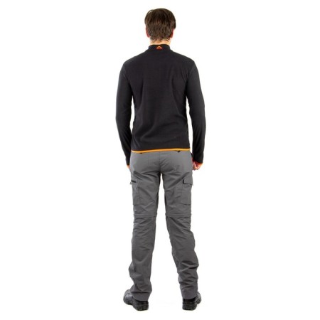 Payer Sweatshirt "Tahoe", fleece 150g, dark blue with orange, rr 40-42 Height 170-176-5