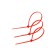 Clot of nylon tundra Krep, for screed, 3.6x200 mm, red, in packaging 100 pcs.