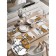 A set of napkins for setting the table "Family of cats", rectangular, rounded edges, size 30x46 cm, 4 pcs