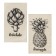 A set of kitchen towels of the PineApple 35x60cm-2pcs, 100% cotton