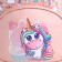 Baby backpack on lightning, pink color