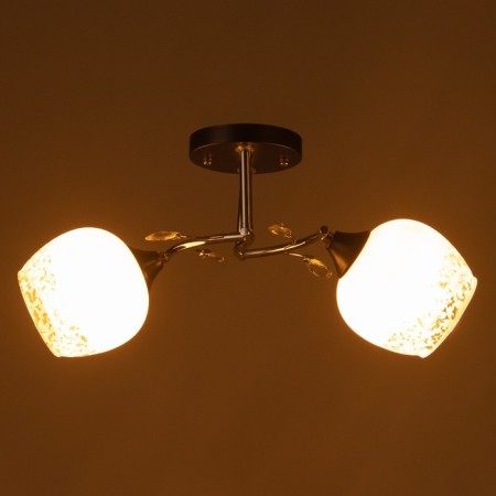 Ceiling Ceiling Zoe 2HE27 40W chrome, black-2