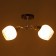 Ceiling Ceiling Zoe 2HE27 40W chrome, black