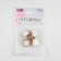 A set of buttons on the leg, 16 × 16 mm, 5 pcs, white/gold color