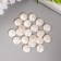 Beads for creativity plastic "Round flat pearls" set of 20 pcs 1.2x1.2x0.4 cm