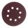 Circle of abrasive grinding bison 35350-125-080, perforated, P80, 125 mm, 5 pcs.