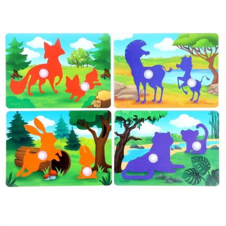 Developing Velcro Game "Cubs and Mom"-5