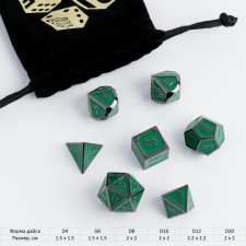 A set of cubes for D&D (Dungeons and Dragons, DND), series: D&D, 