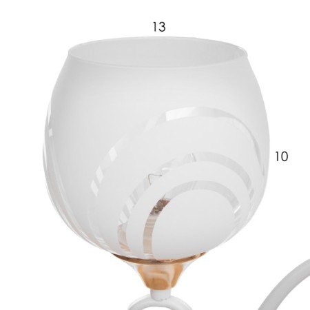 Chandelier "Patricia" 5x40W E27 white, gold 56x56x35cm-5