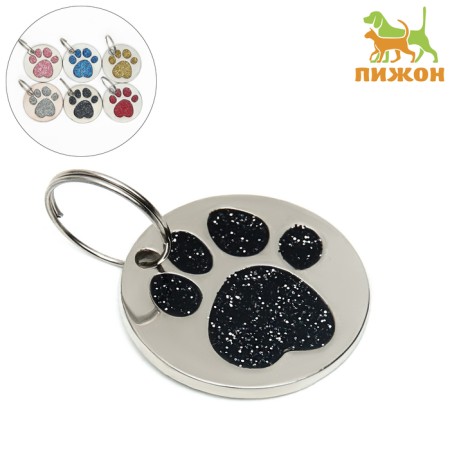 Tarry for engraving "Brilliant paw", 2.2 cm, packing 6 pcs, mix of flowers