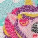 Diamond mosaic 15x15 on a frame with different rhinestones "Unicorned"