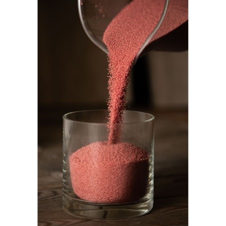 Candle in granules "Roscandles" Color Terracott in PET bank, 300 g + wicks-2